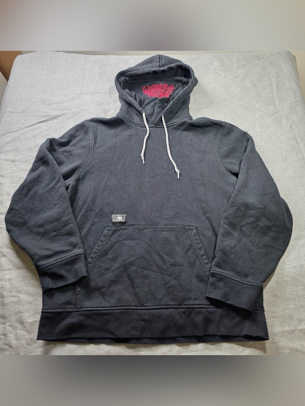 Lurking Class Hoodie Men Size L Black Graphic Pullover Sweatshirt